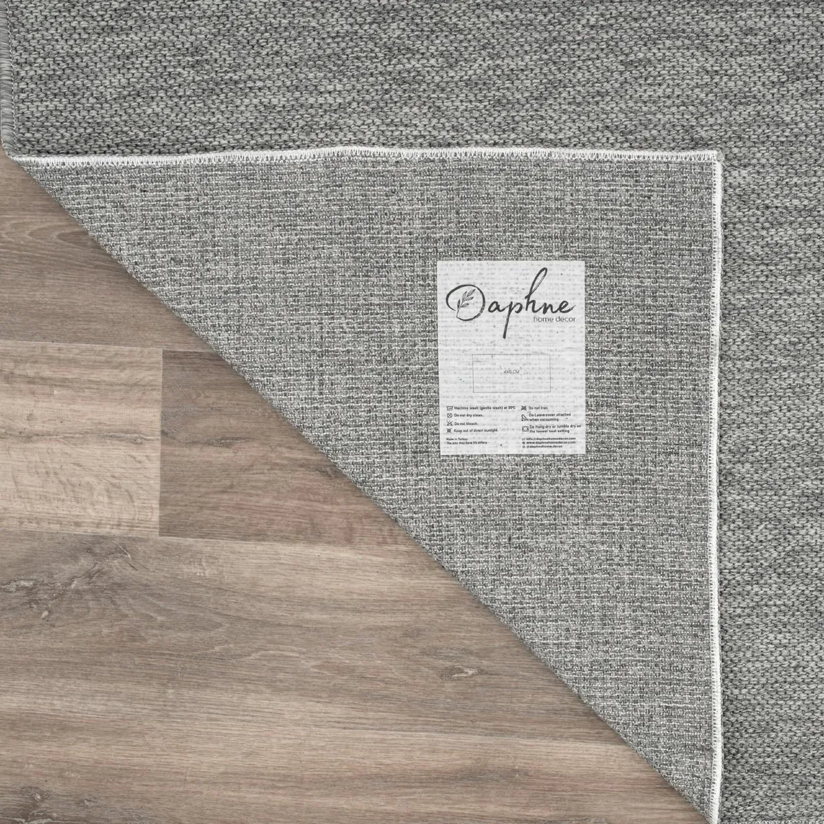 Jute Area Rug Machine Washable For Garden Kitchen - Image 4