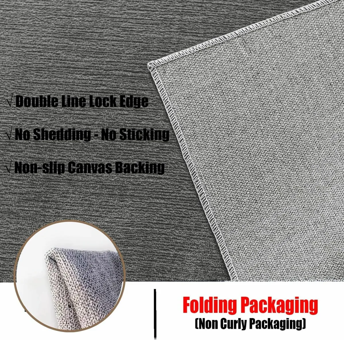 Area Rugs for Bedroom Non Slip Rug Washable - Image 3