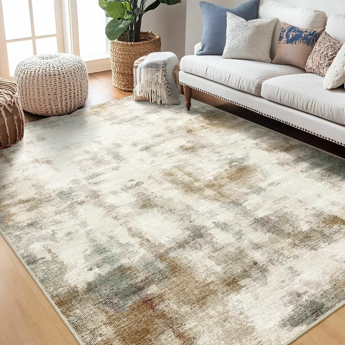 Area Rug 160x230cm Machine Washable Rugs for - Image 1