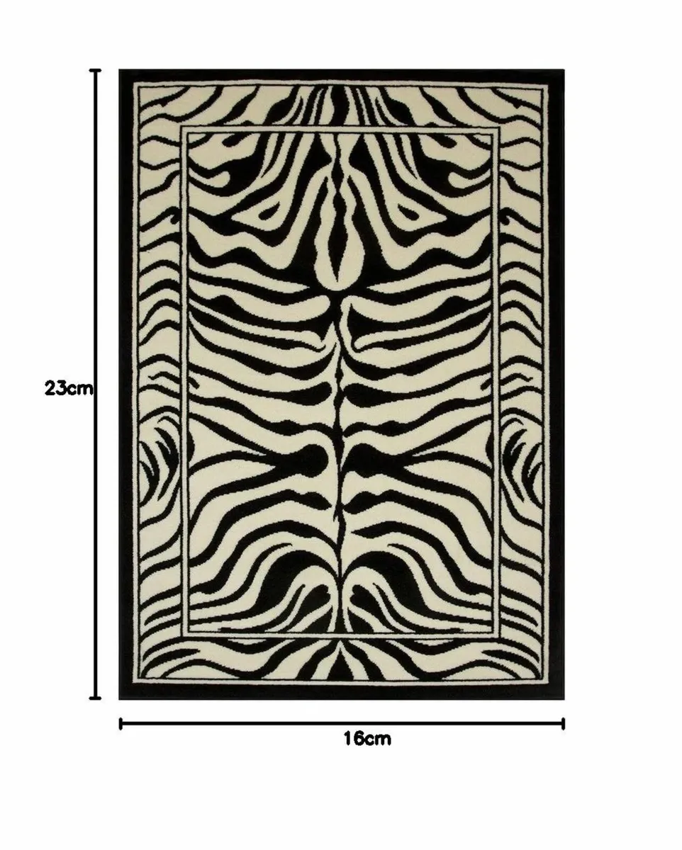 Bold Black White Safari Animal Zebra Print Stripe - Image 2