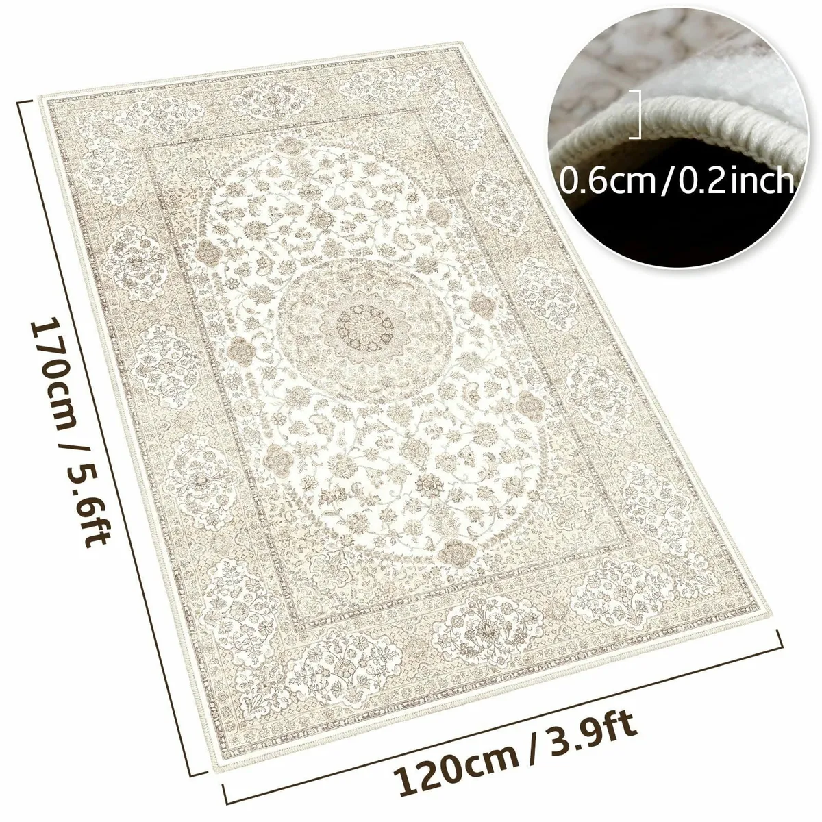 120x170cm Area Rugs for Living Room Kitchen - Image 2