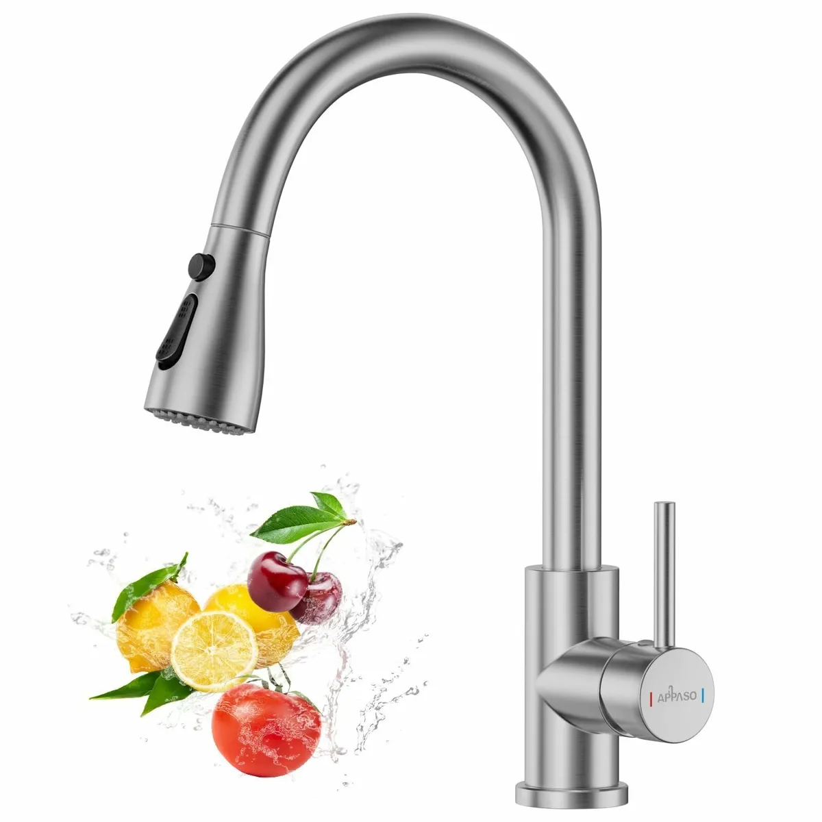 Kitchen Taps with Pull Out Spray Sink Mixer Tap - Image 1