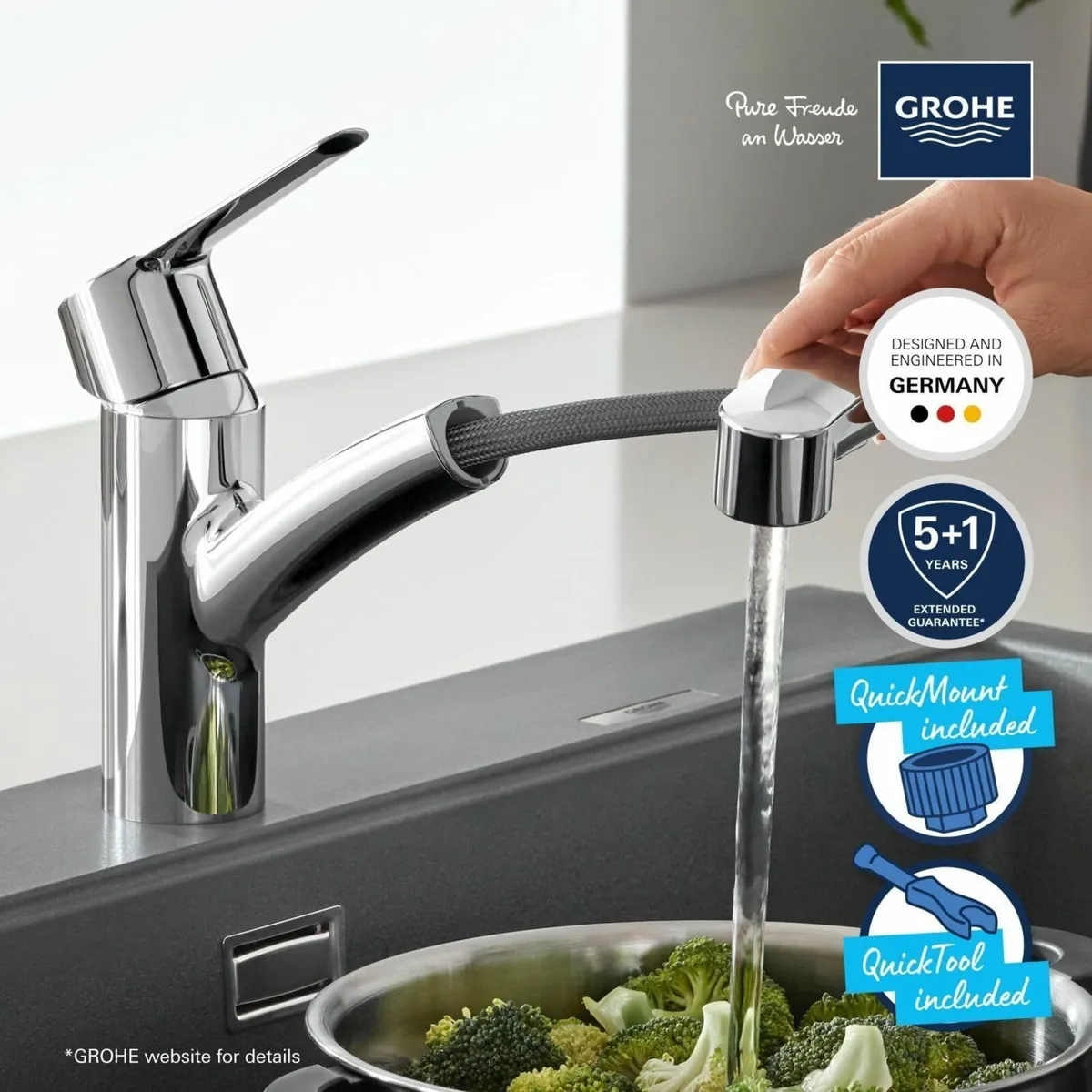 QUICKFIX Start - Kitchen Sink Tap Mixer with - Image 4