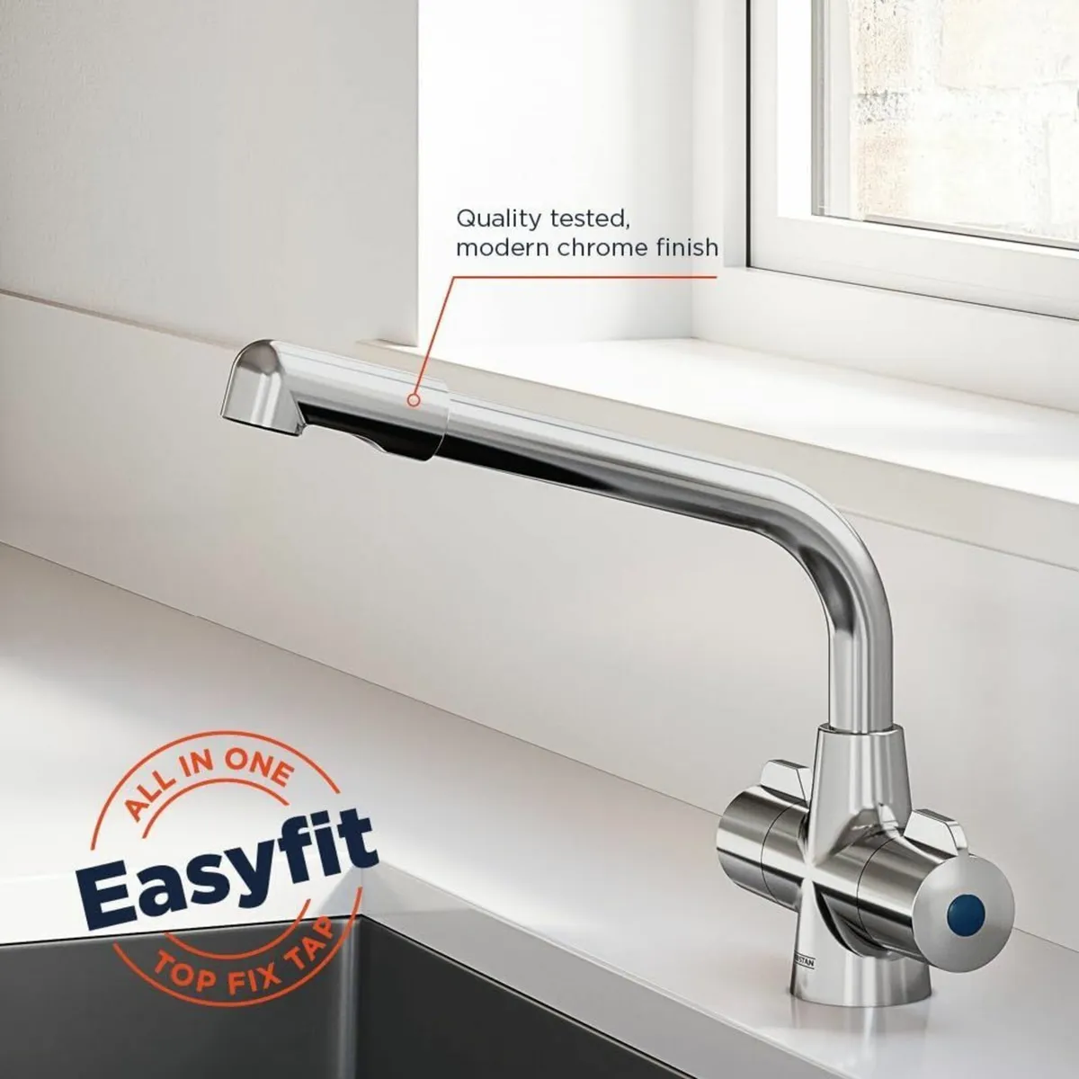 MH SNK EF C Manhattan Easyfit Kitchen Sink Mixer - Image 3