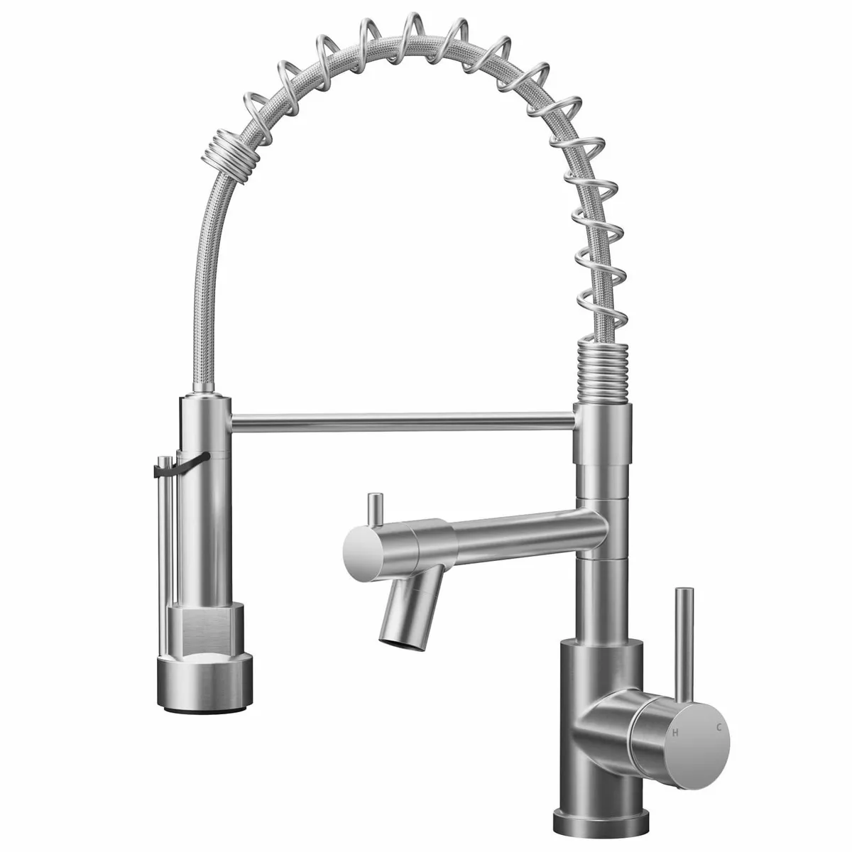 Professional Kitchen Tap High Arc Taps with Pull - Image 1