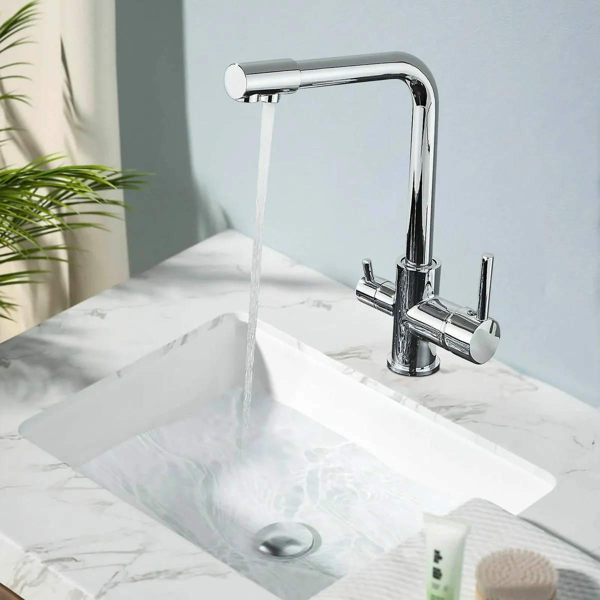 3 Way Kitchen Tap Chrome in 1 Water Filter for - Image 2