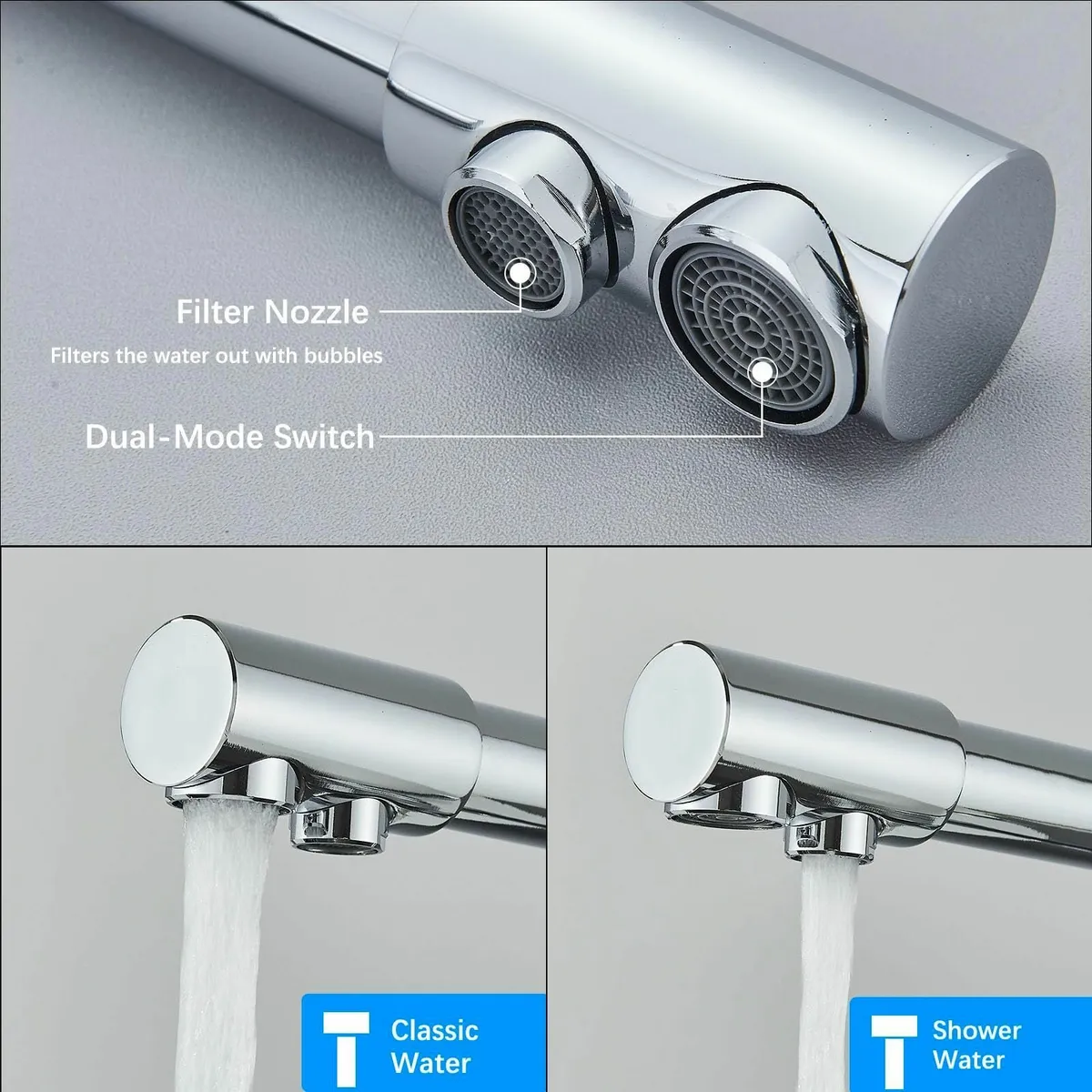 3 Way Kitchen Tap Chrome in 1 Water Filter for - Image 4