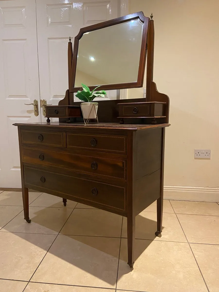 Edwardian vintage dressing table - Image 4