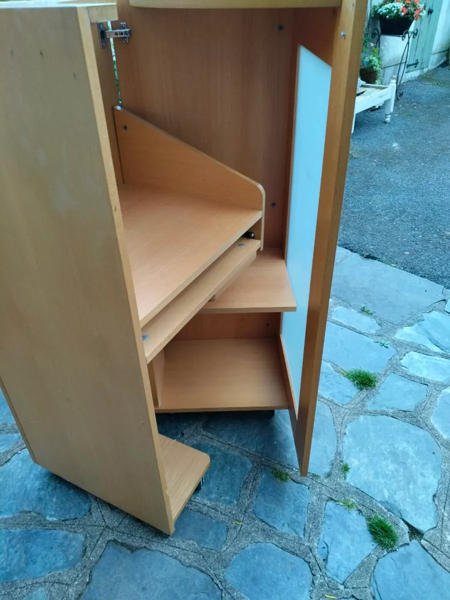 Cabinet opens out into a desk. Brilliant space sav - Image 2