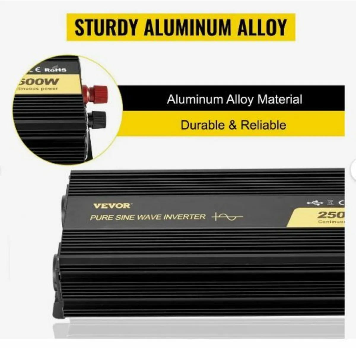 Pure Sine Wave Inverter 2500W Power Inverter - Image 3