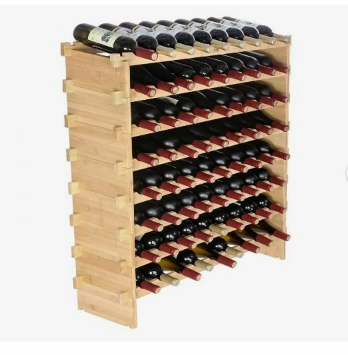 72 Bottle Stackable Modular Wine Rack - Image 1