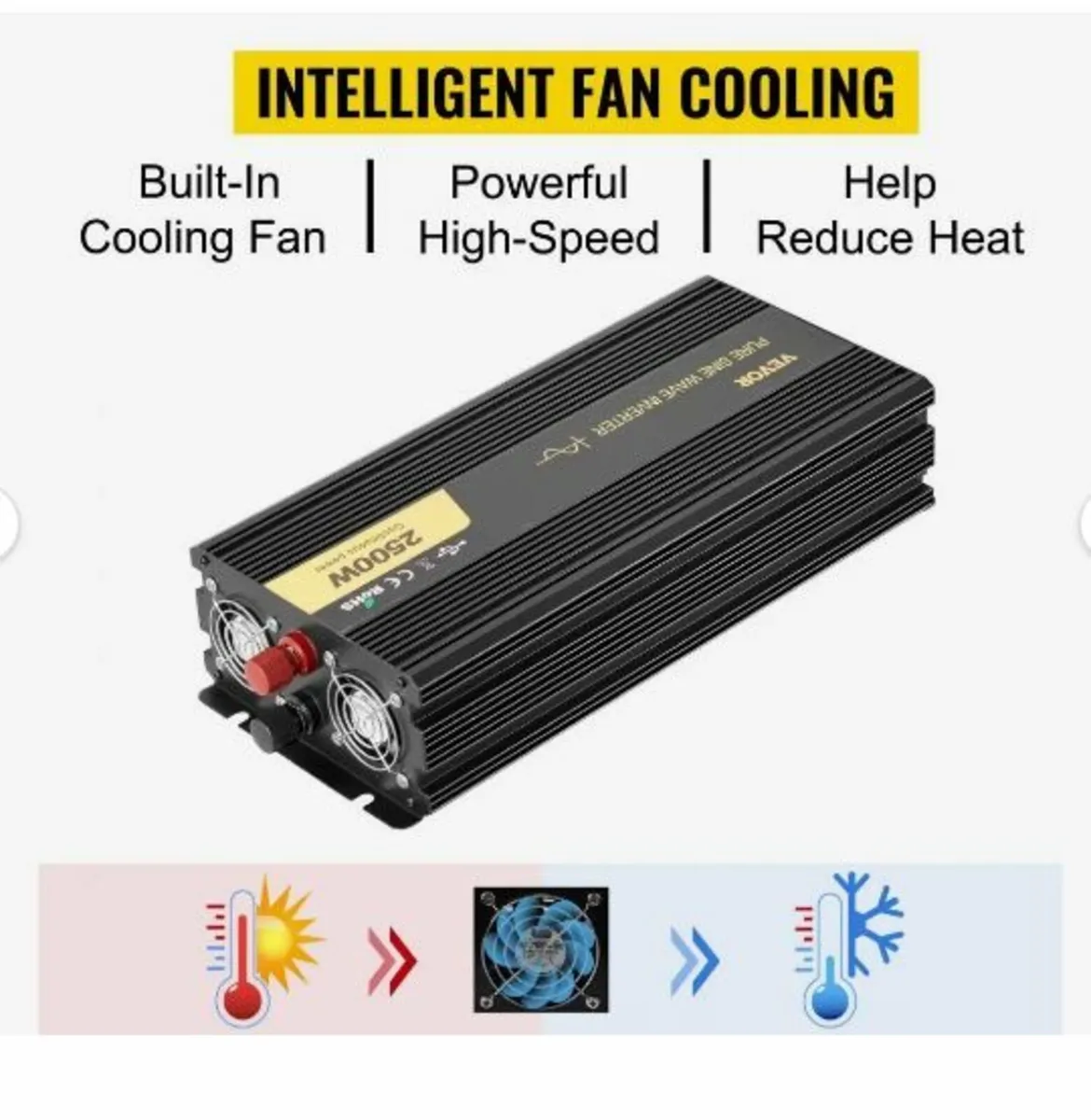 Pure Sine Wave Inverter 2500W Power Inverter - Image 2