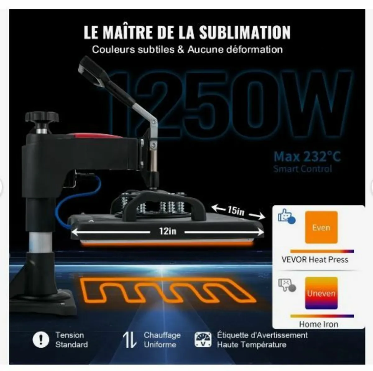 Heat Press, 5 in 1 Heat Press Machine - Image 2