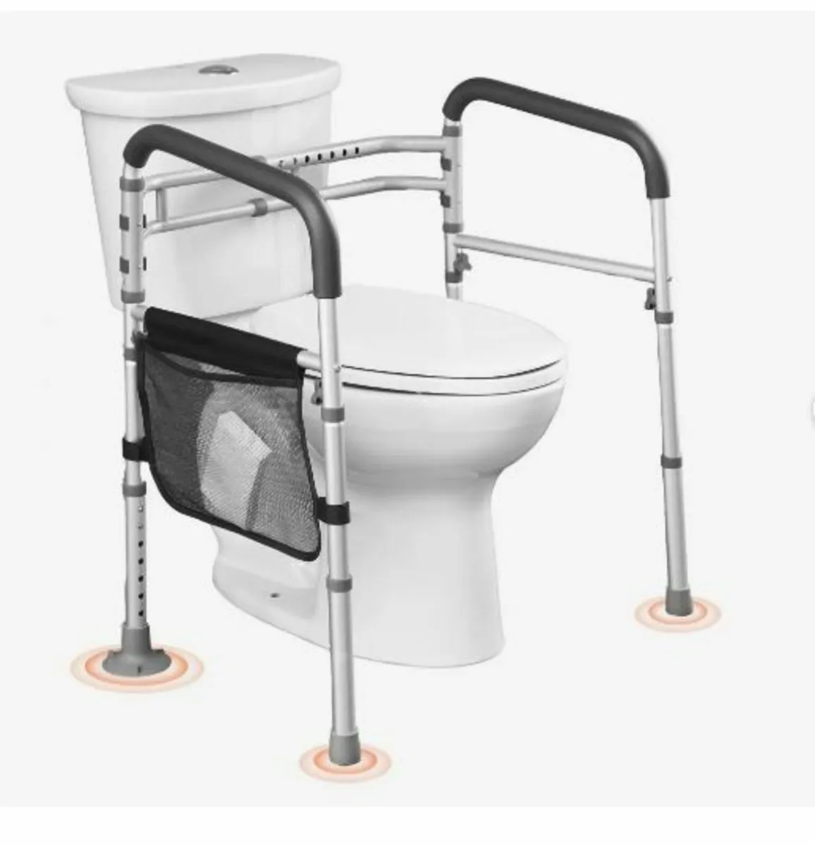 Toilet Safety Rail, 300 LBS Foldable Toilet Seat - Image 1