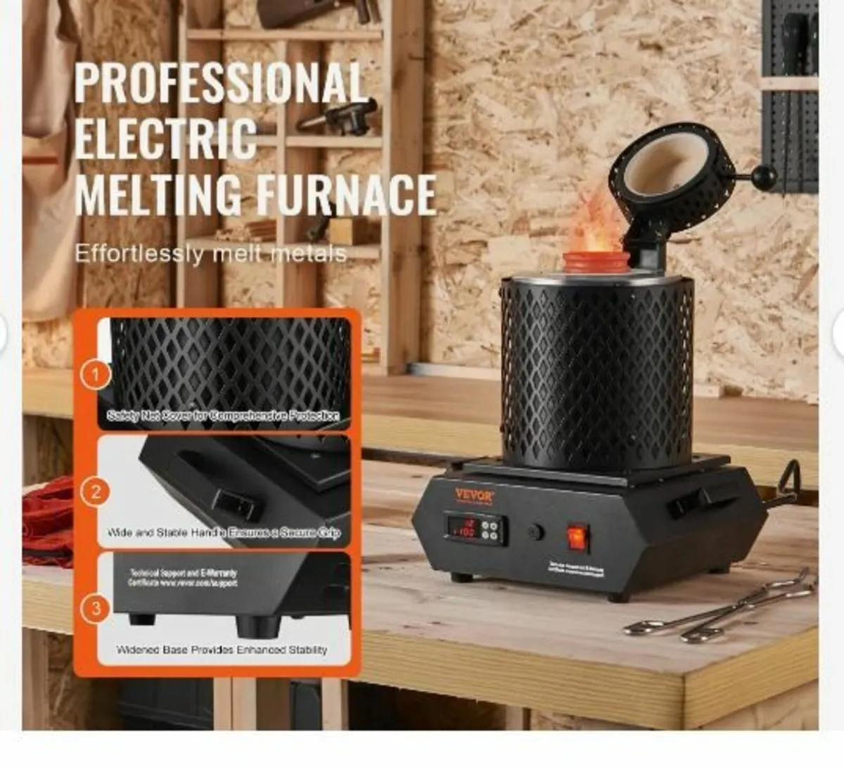 Gold Melting Furnace, 1350W - Image 2