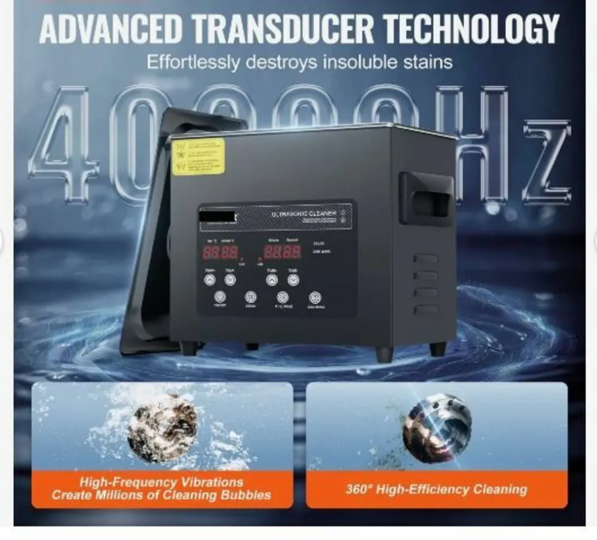 3L Ultra Sonic Cleaner, 120W Digital Ultrasonic - Image 2