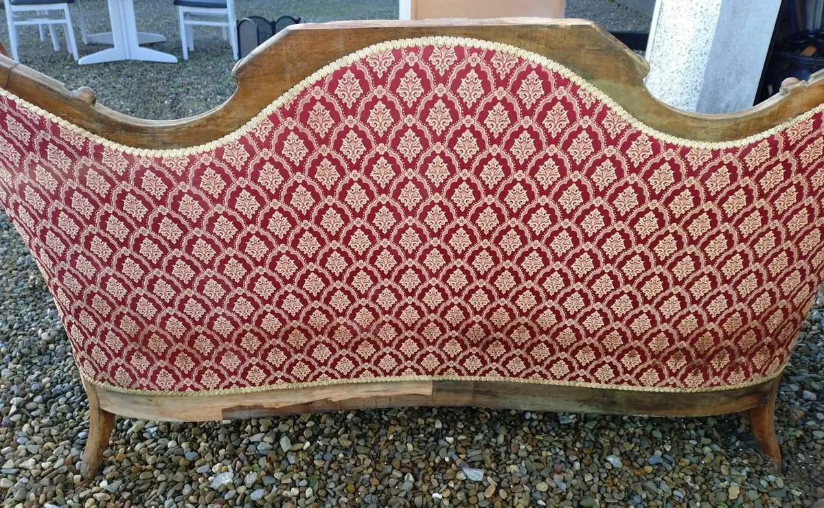 Vintage Couch & Two Chair (water Damaged). - Image 4