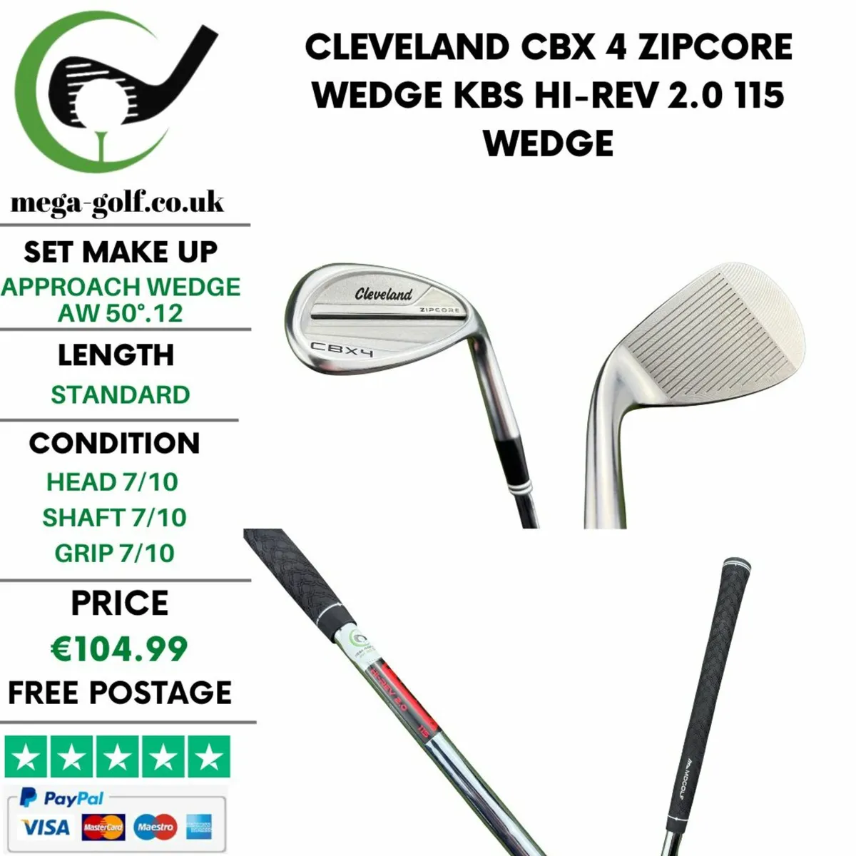 Cleveland CBX 4 Zipcore Wedge Aw 50°.12 / Wedge - Image 1