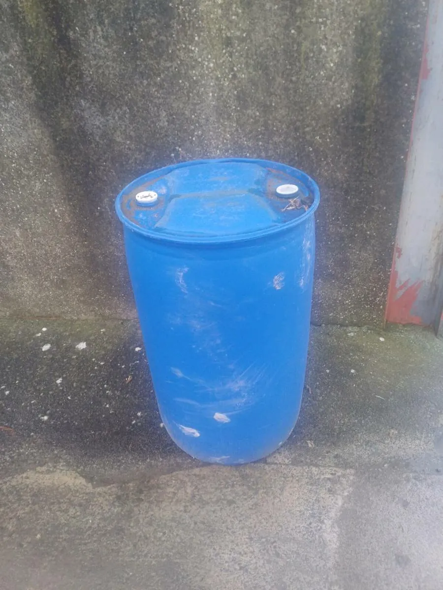 blue barrels