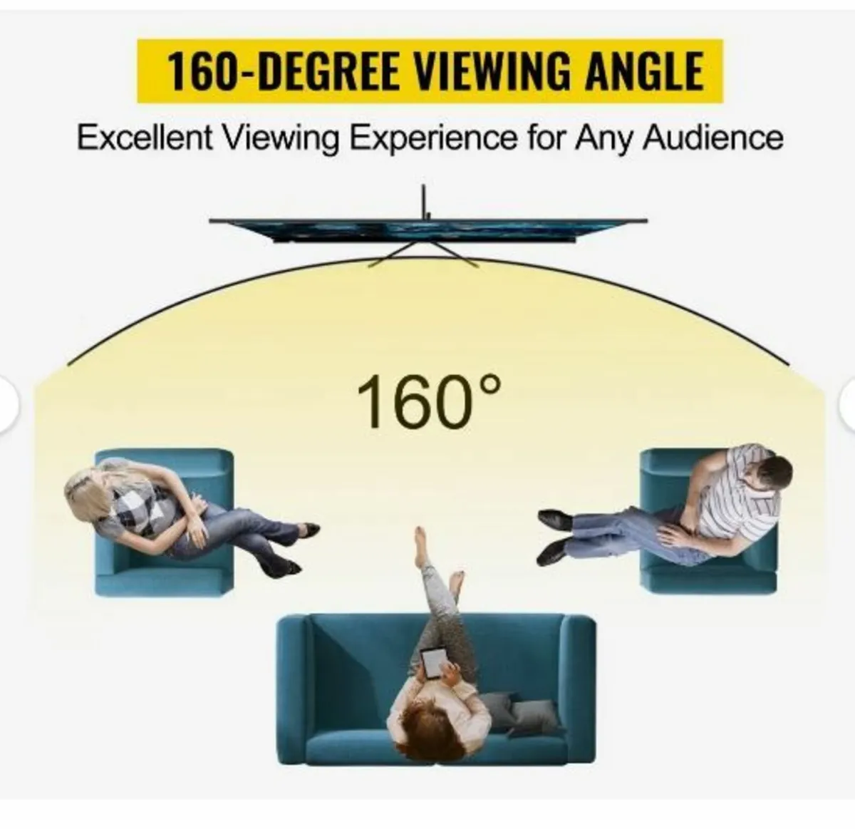 Tripod Projector Screen with Stand 100inch - Image 3