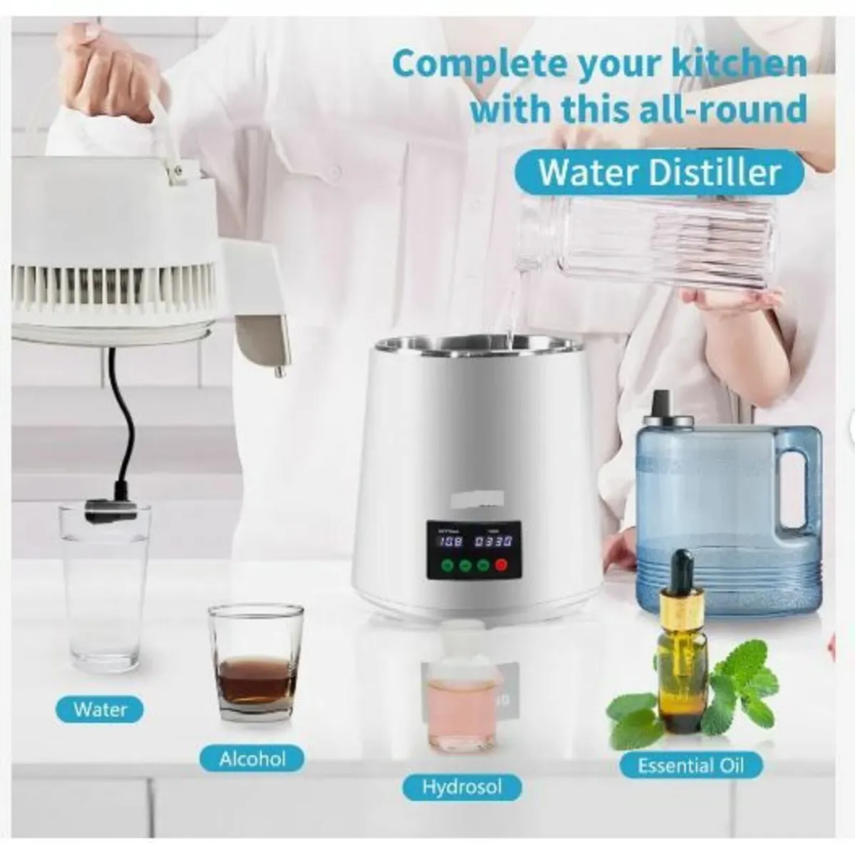 4L Water Distiller 1L/H Distilled Water - Image 3