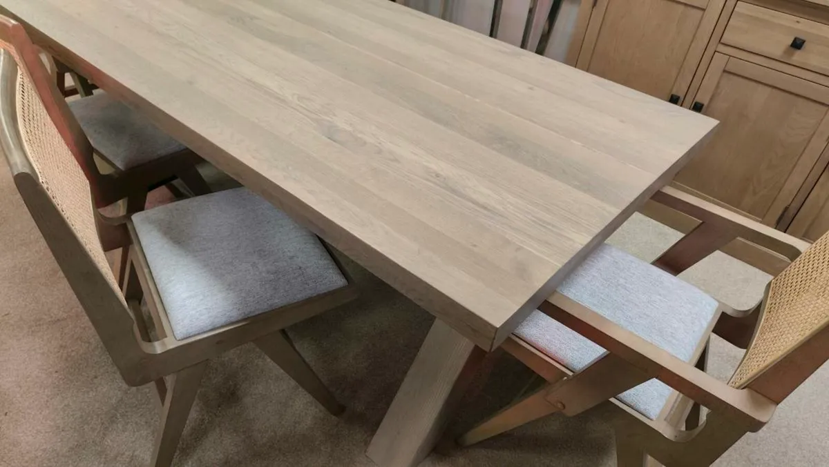 Scandinavian Oak Dining Table - Image 2