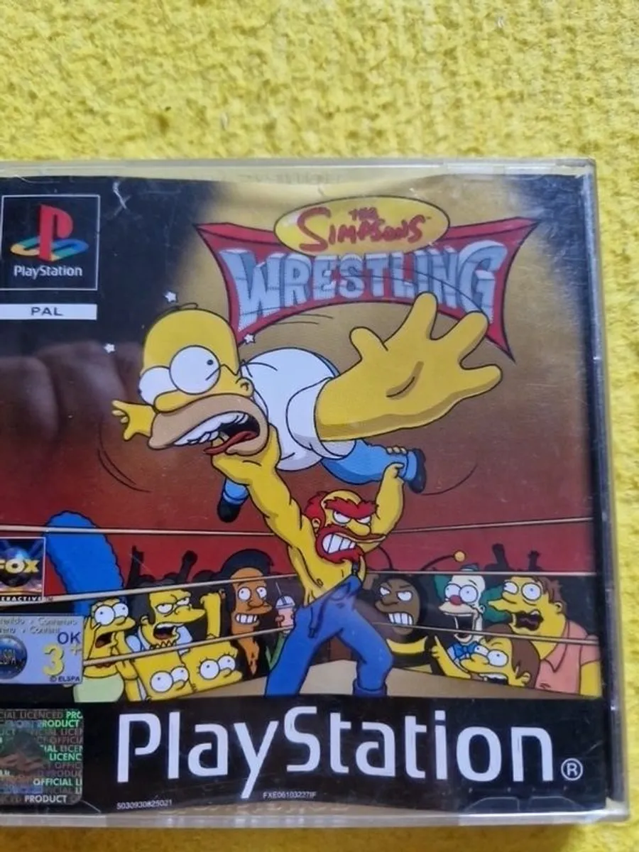 The Simpsons Wrestling PlayStation1 Ps1 PlayStation2 Ps2 games Original - Image 1
