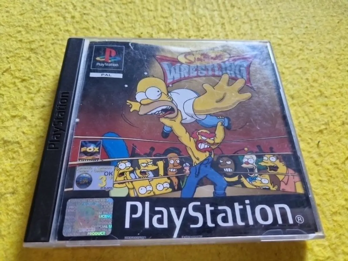 The Simpsons Wrestling PlayStation1 Ps1 PlayStation2 Ps2 games Original - Image 2