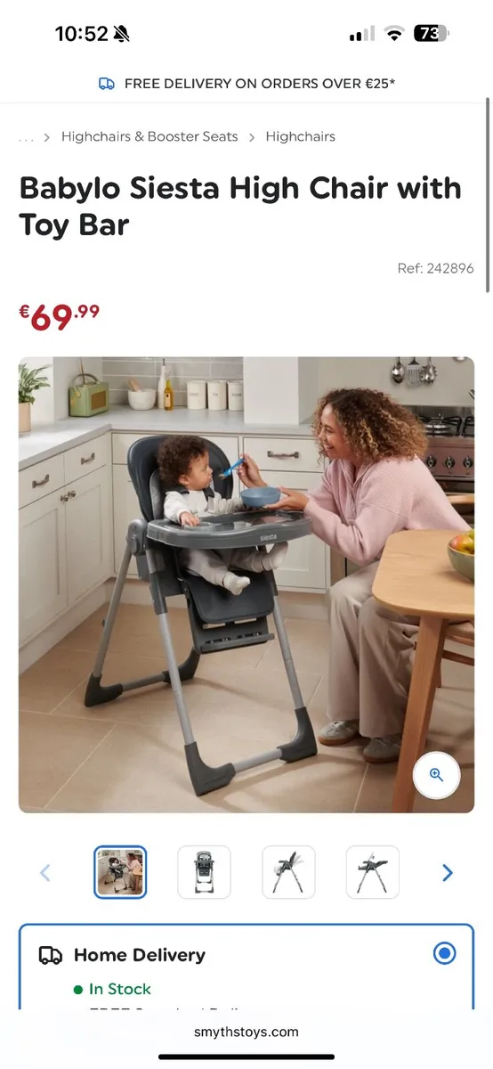Baby high chair - Image 1