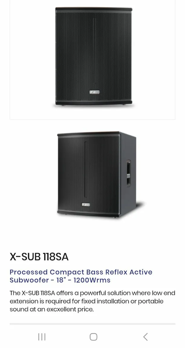 Fbt subwoofer - Image 2