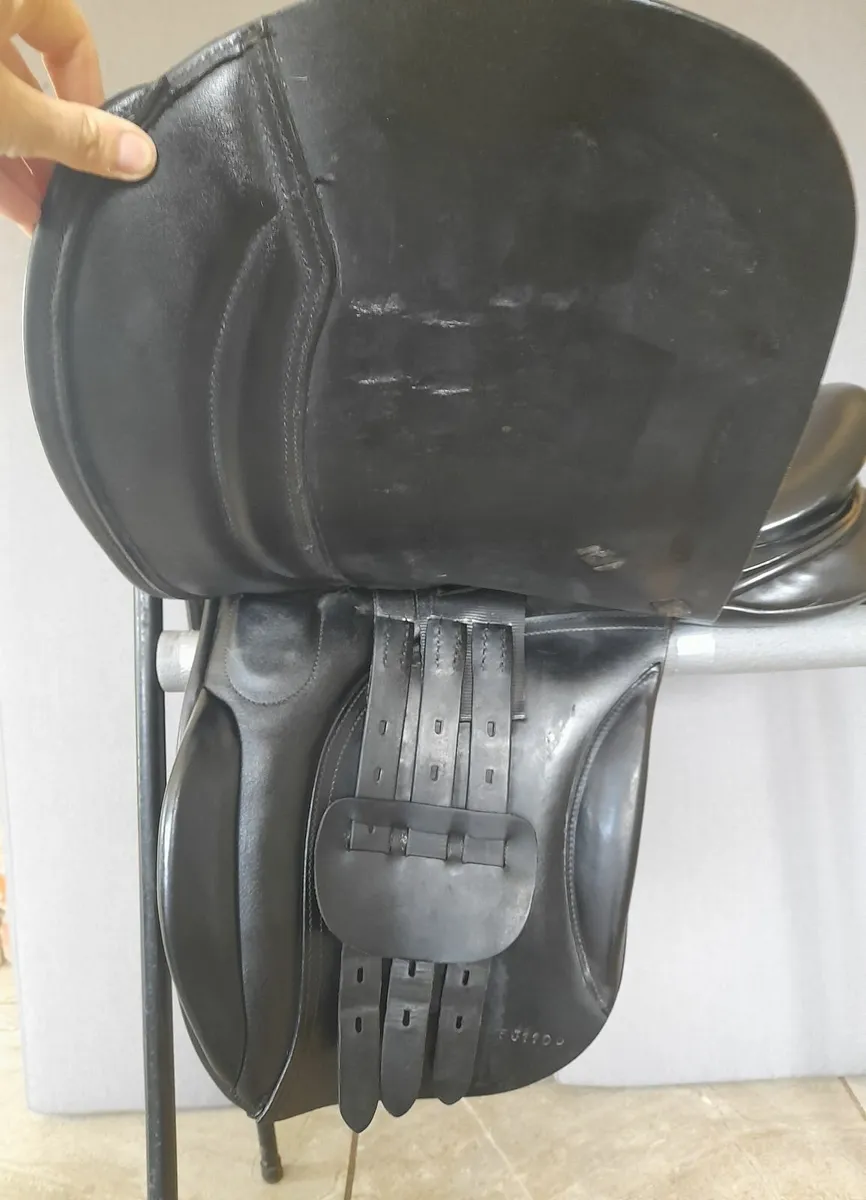 Jeffries Stamford 17inch medium black show saddle - Image 3