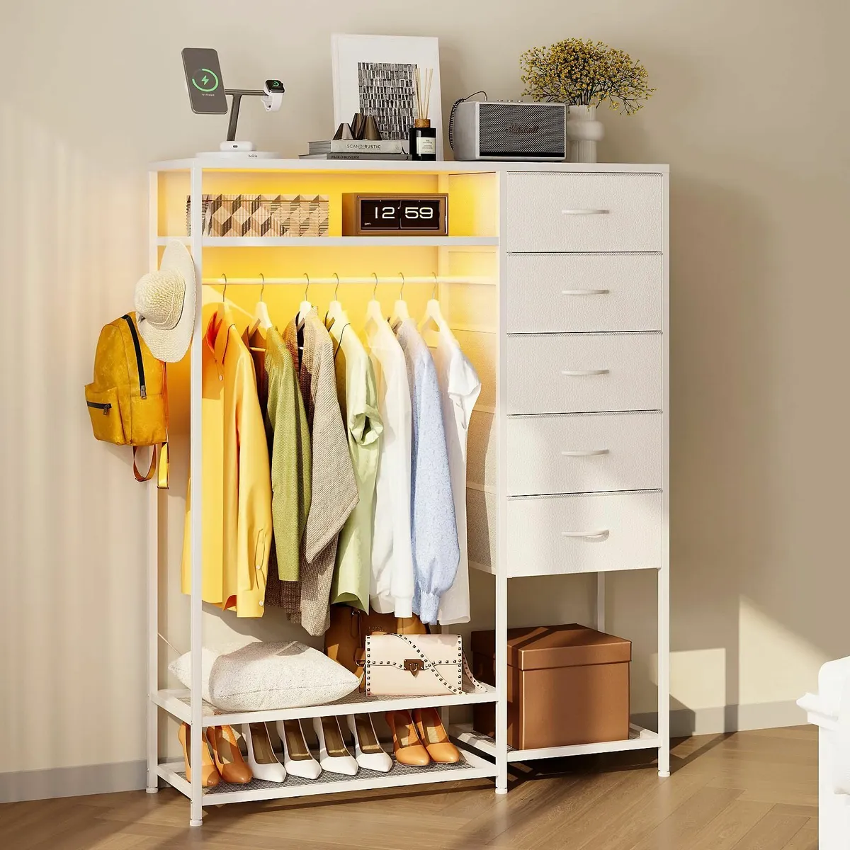 5 Drawer Dresser for Bedroom Chest of with - Image 1