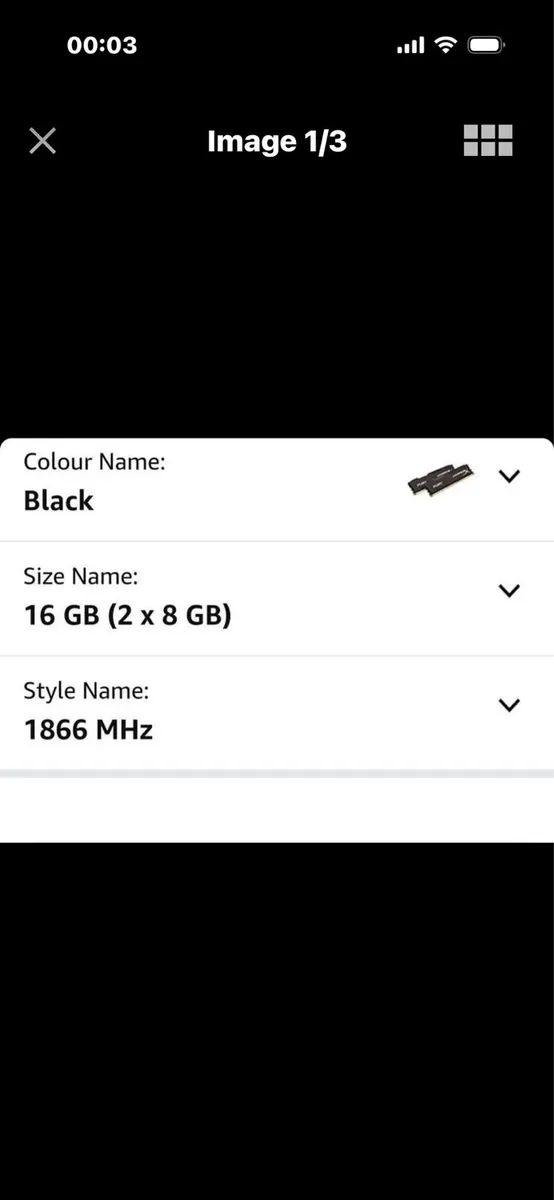 HyperX DDR3 1866 MHz 8GB - Image 1