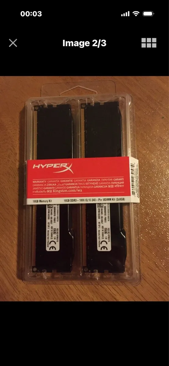 HyperX DDR3 1866 MHz 8GB - Image 2