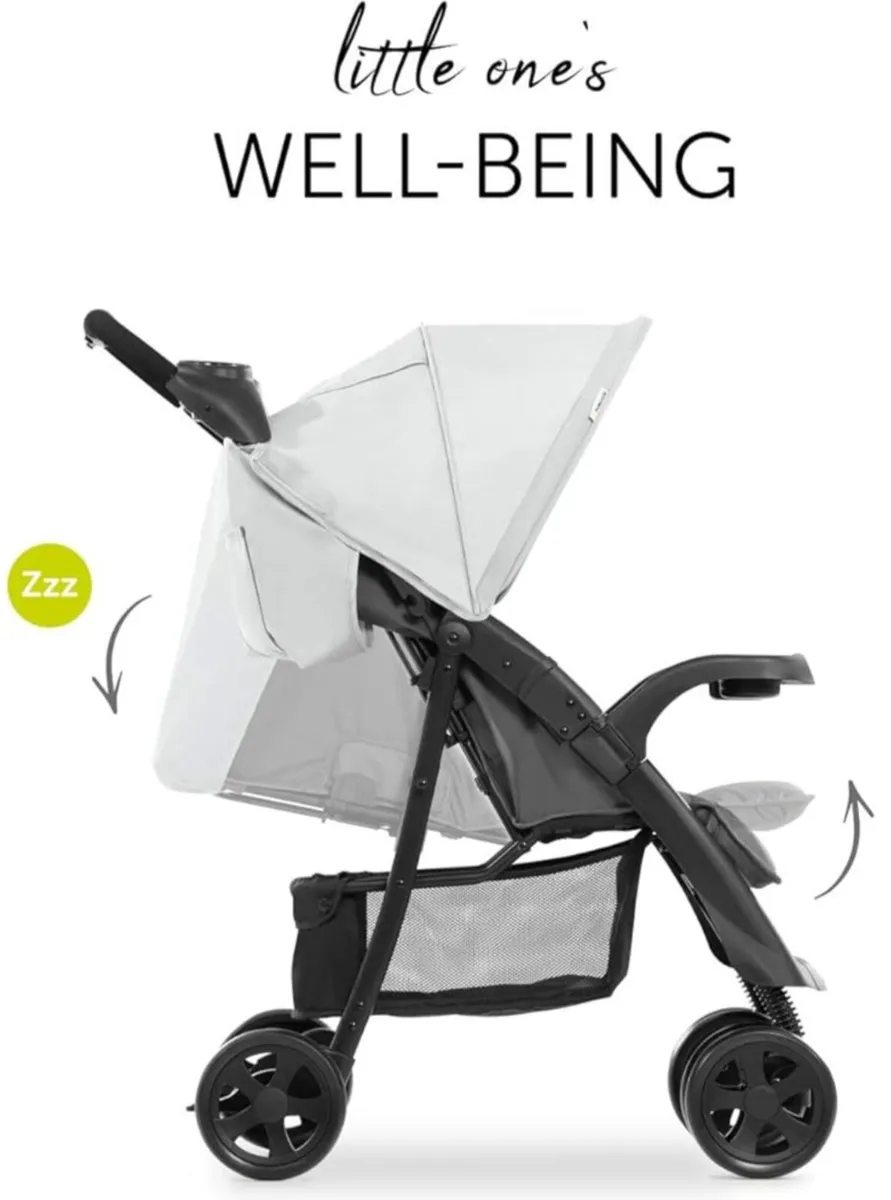 Hauck Shopper Neo 2 Pushchair, Grey-Light White - Image 3