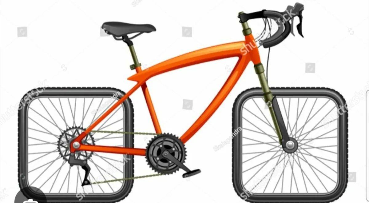 Square wheeled bicycle
