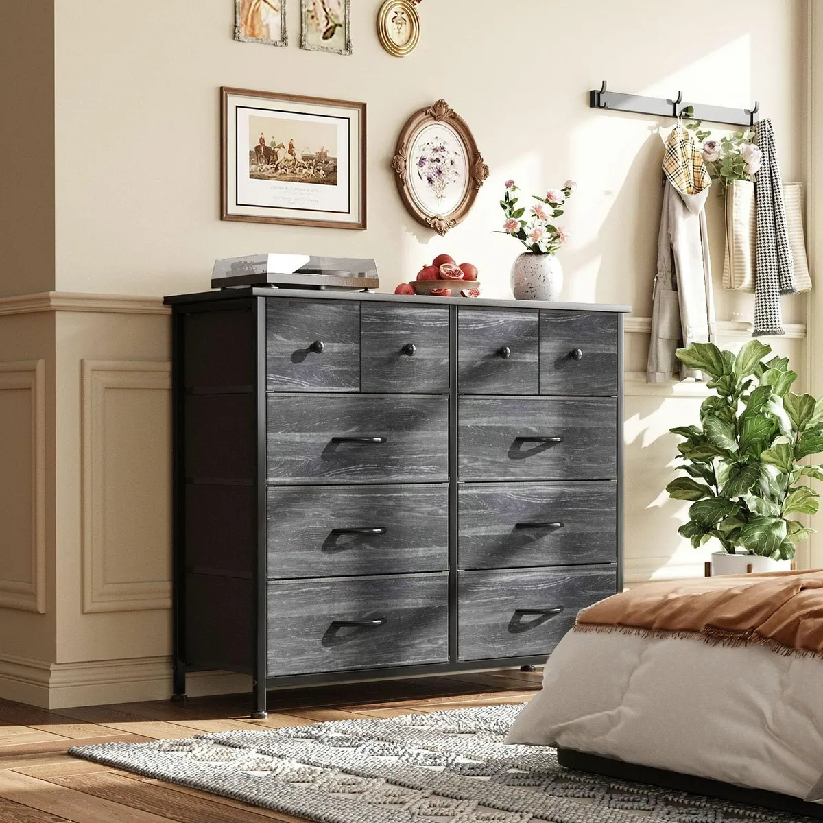 Chest of Drawers Fabric Dresser for Bedroom with - Image 2