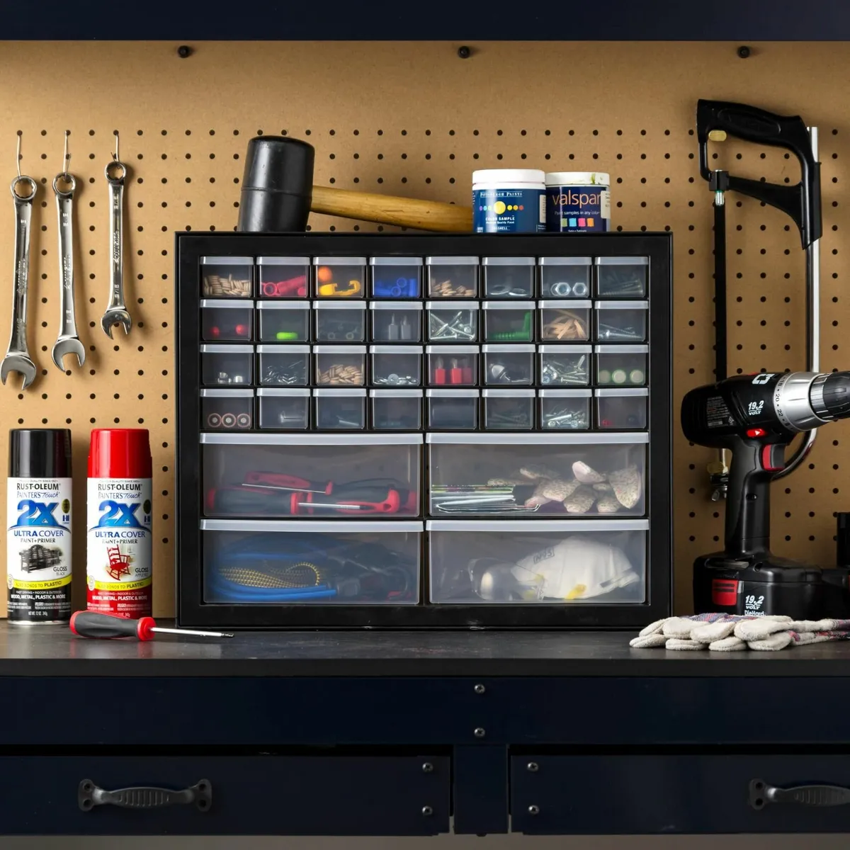 IRIS USA Screw Tool Organizer Small Parts Cabinet - Image 2