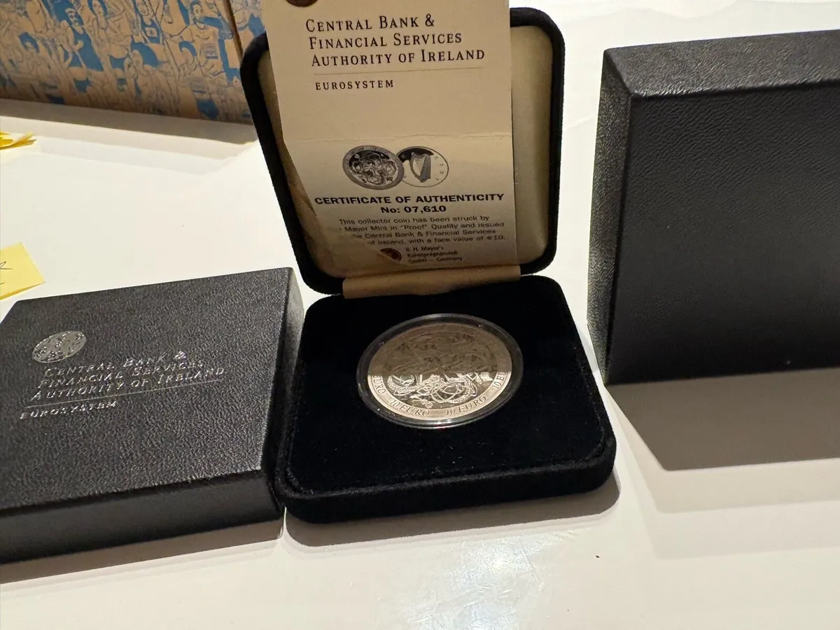 TEN EURO SILVER PROOF CELTIC CULTURE COIN 2007. - Image 2