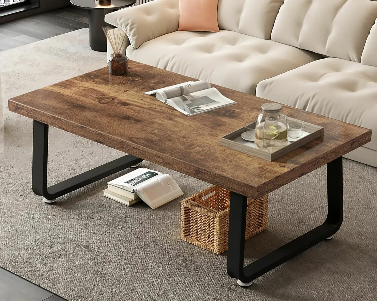 Coffee Tables for Living Room Industrial Rectangle - Image 1