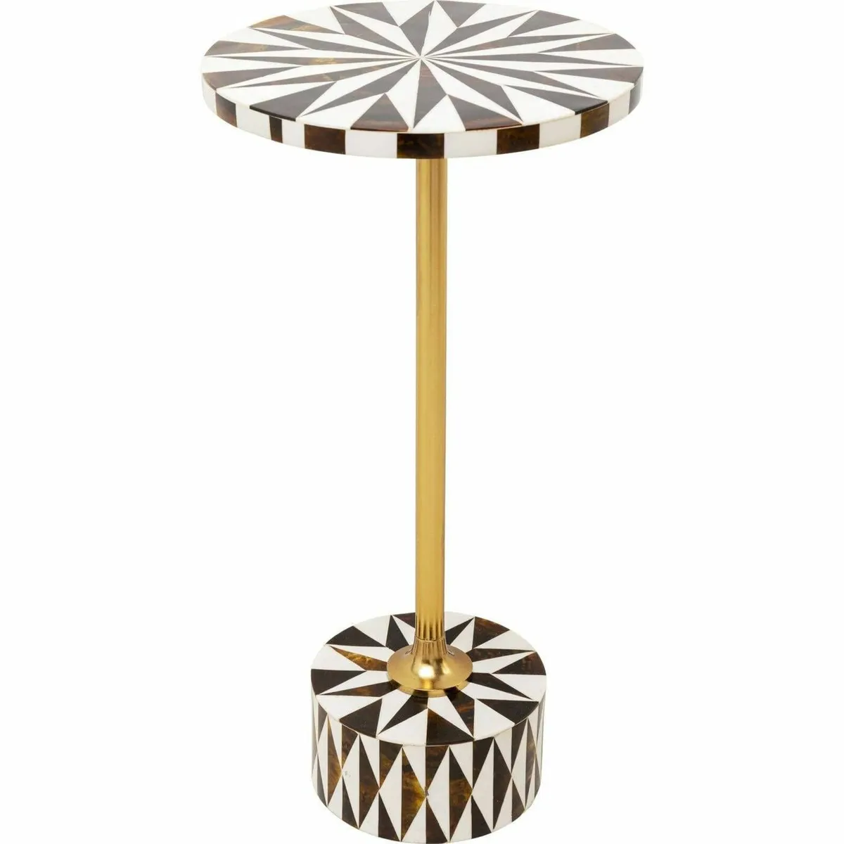 Design Side Table Domero Star Brown White - Image 1