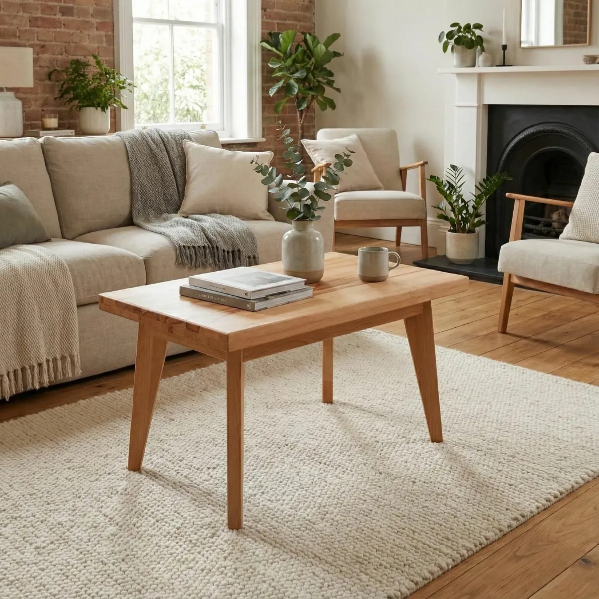 Coffee Table Hans Beech 75x50x45 cm - Image 1