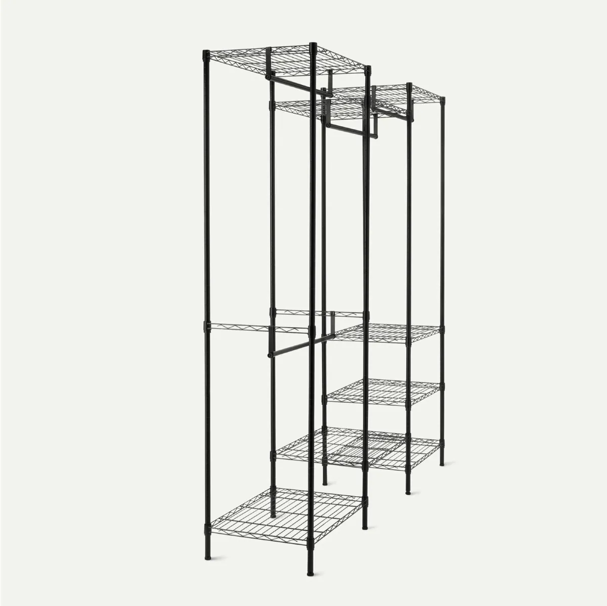 Metal Hanging Storage Organizer Rack Wardrobe - Image 4