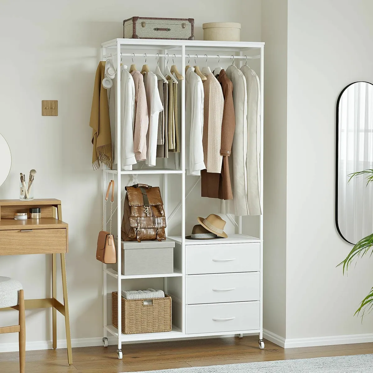 Clothes Rail for Bedroom Heavy Duty Clothing Rack - Image 2