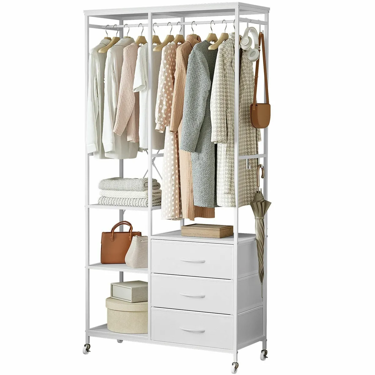 Clothes Rail for Bedroom Heavy Duty Clothing Rack - Image 1