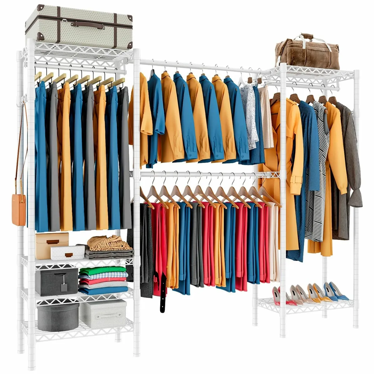 Expandable Wardrobe and Closet Organizer Freestand - Image 1