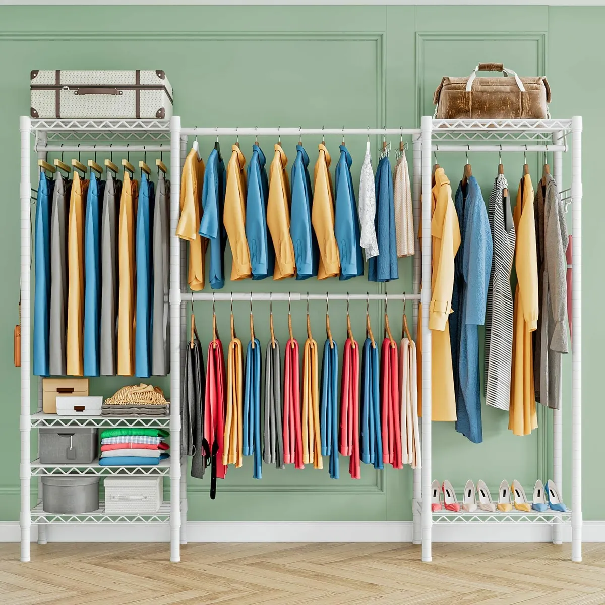 Expandable Wardrobe and Closet Organizer Freestand - Image 2