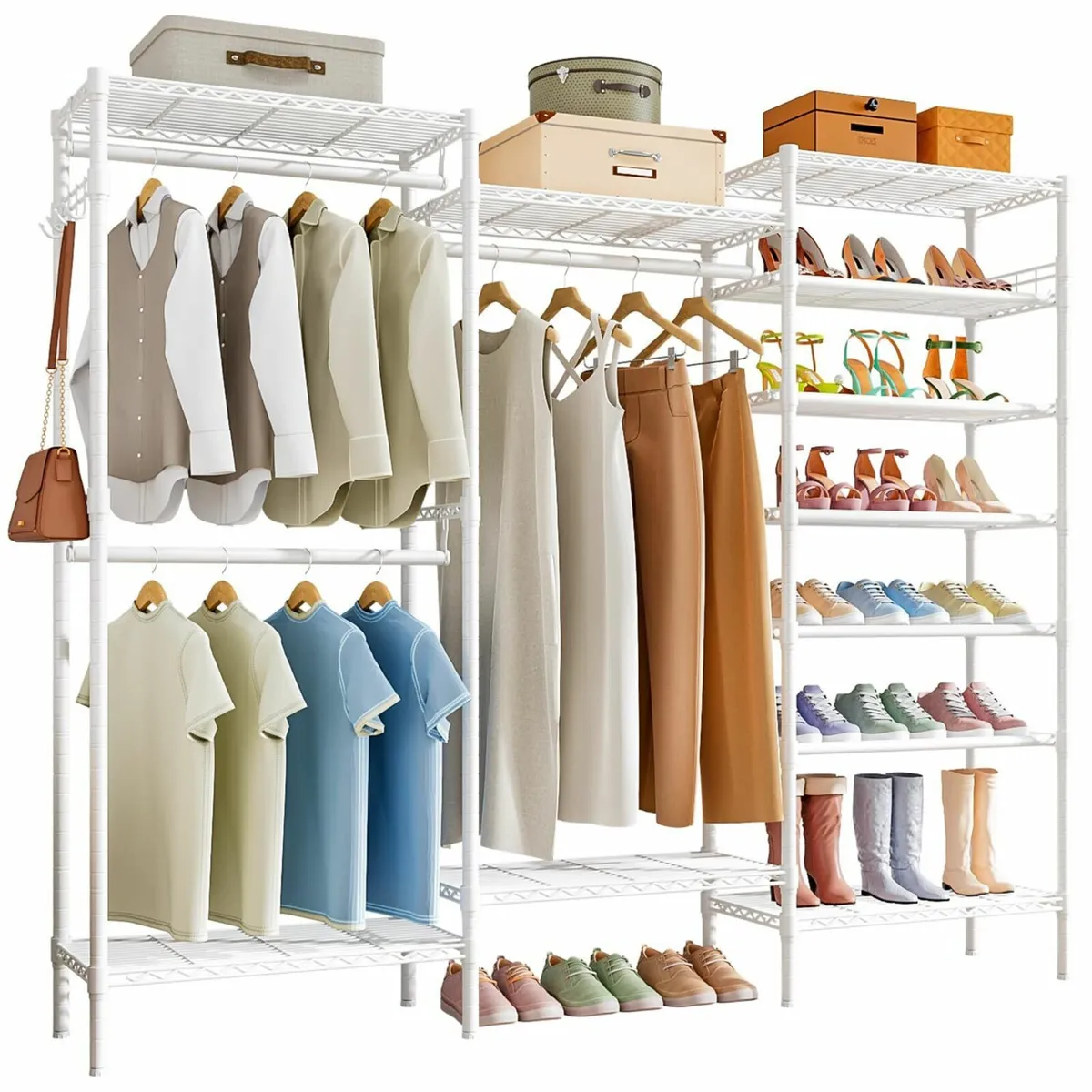 Heavy Duty Clothes Rails Free Standing Rail Coat - Image 1