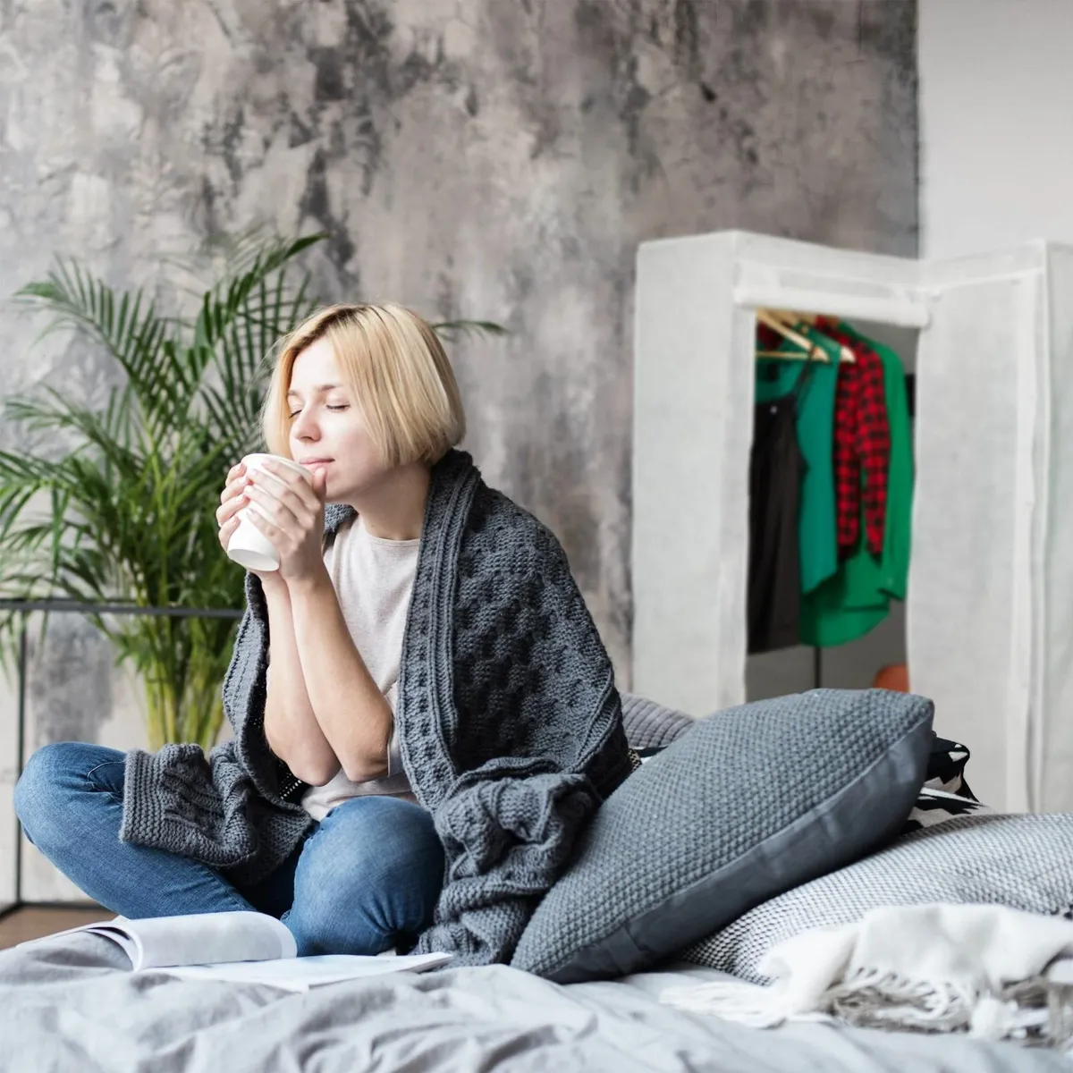 Set of 1 Corner Canvas Wardrobe 3rd Generation 8 - Image 4