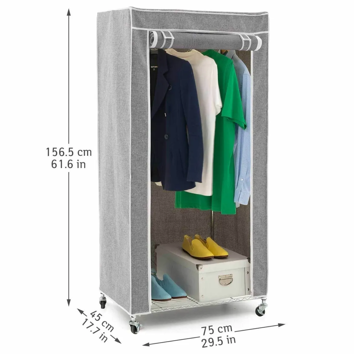 Buffalo – Heavy Duty Fabric Wardrobe on Wheels 70 - Image 2